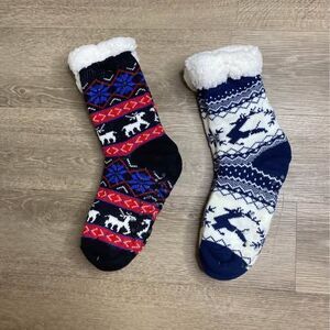 Thermal Comfy Socks – Soft – Reindeer/Elk – Size 6–9
